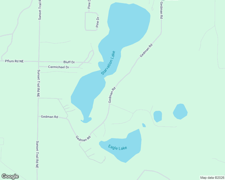 map of restaurants, bars, coffee shops, grocery stores, and more near 8795 Gedman Road in Mancelona