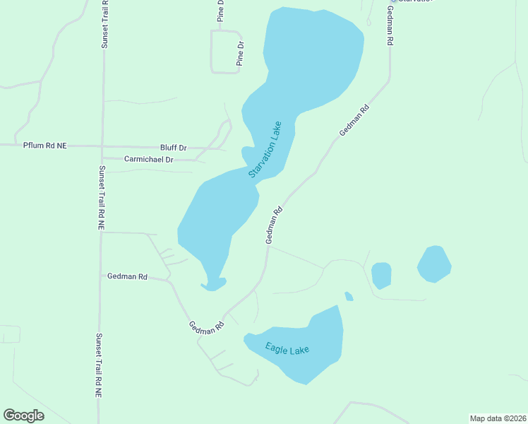 map of restaurants, bars, coffee shops, grocery stores, and more near 8795 Gedman Road in Mancelona