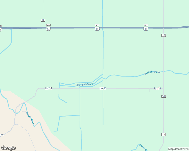 map of restaurants, bars, coffee shops, grocery stores, and more near 1580 Ln 11 in Lovell