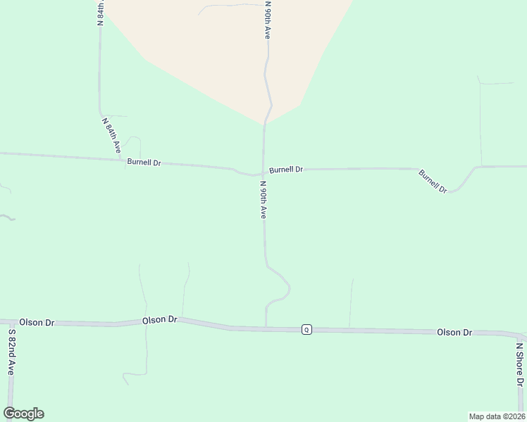 map of restaurants, bars, coffee shops, grocery stores, and more near 2244 North 90th Avenue in Eau Claire