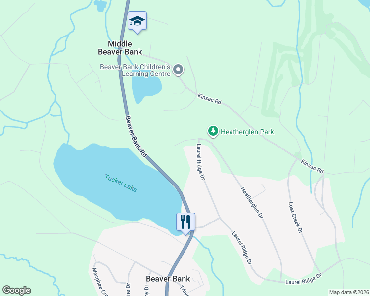 map of restaurants, bars, coffee shops, grocery stores, and more near 426 Beaver Bank Road in Beaver Bank