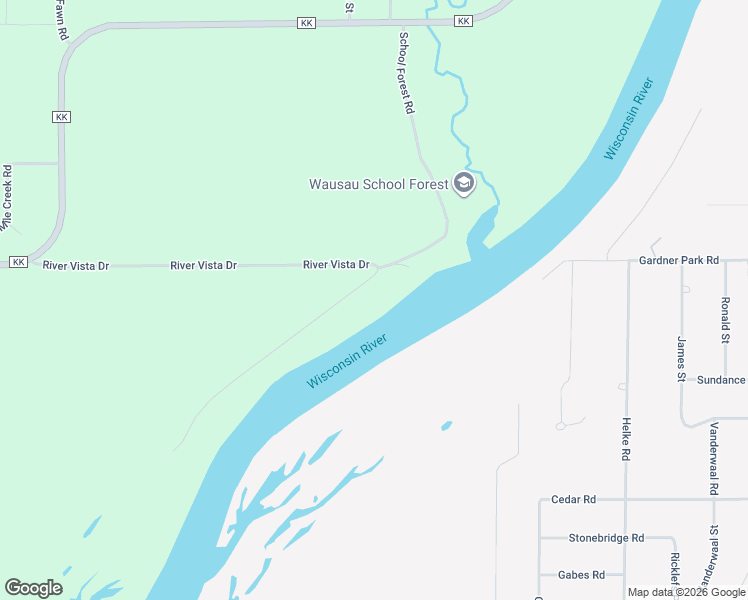 map of restaurants, bars, coffee shops, grocery stores, and more near 1980 River Vista Dr in Mosinee