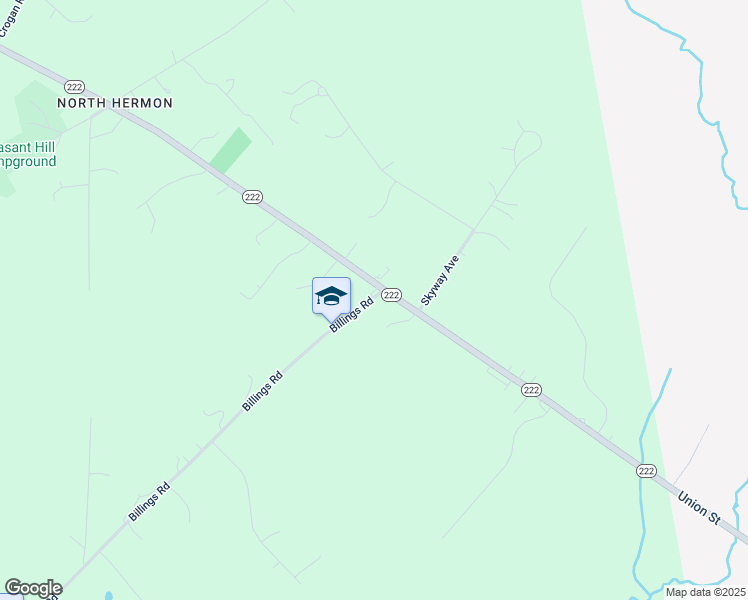 map of restaurants, bars, coffee shops, grocery stores, and more near 624 Billings Road in Hermon