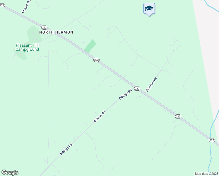 map of restaurants, bars, coffee shops, grocery stores, and more near 293 Maine 222 in Hermon