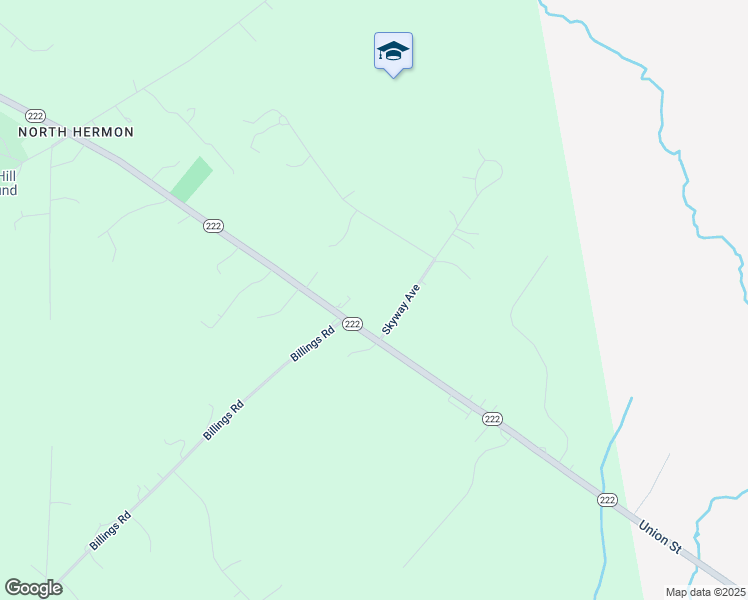 map of restaurants, bars, coffee shops, grocery stores, and more near 624 Billings Road in Hermon