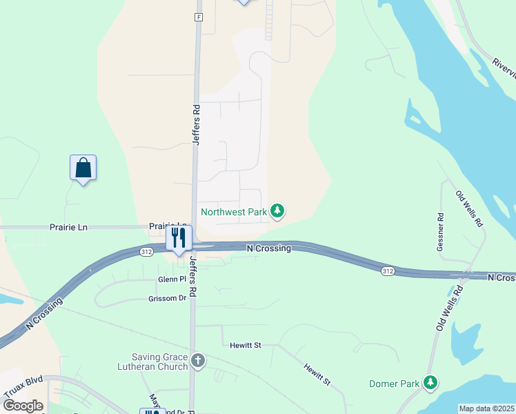 map of restaurants, bars, coffee shops, grocery stores, and more near 4543 Arrowhead Drive in Eau Claire