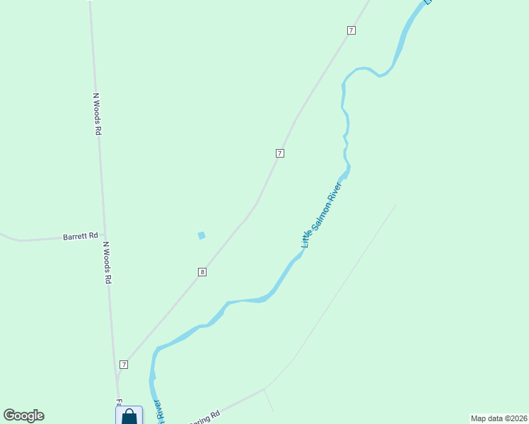 map of restaurants, bars, coffee shops, grocery stores, and more near 276 County Route 8 in Brushton