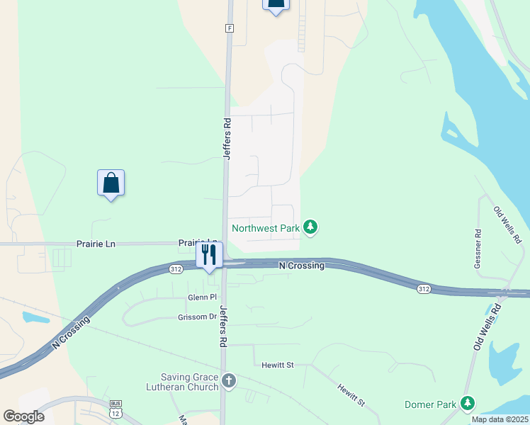 map of restaurants, bars, coffee shops, grocery stores, and more near 4562 Arrowhead Drive in Eau Claire