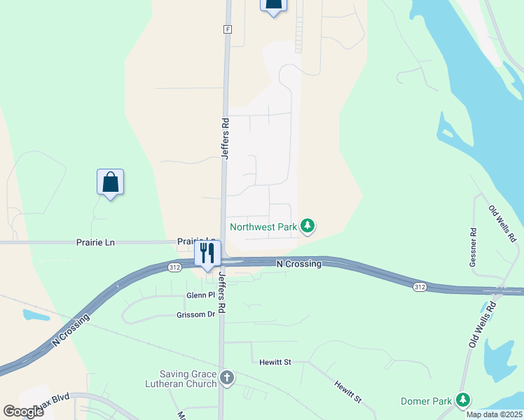 map of restaurants, bars, coffee shops, grocery stores, and more near 4549 Woodford Court in Eau Claire