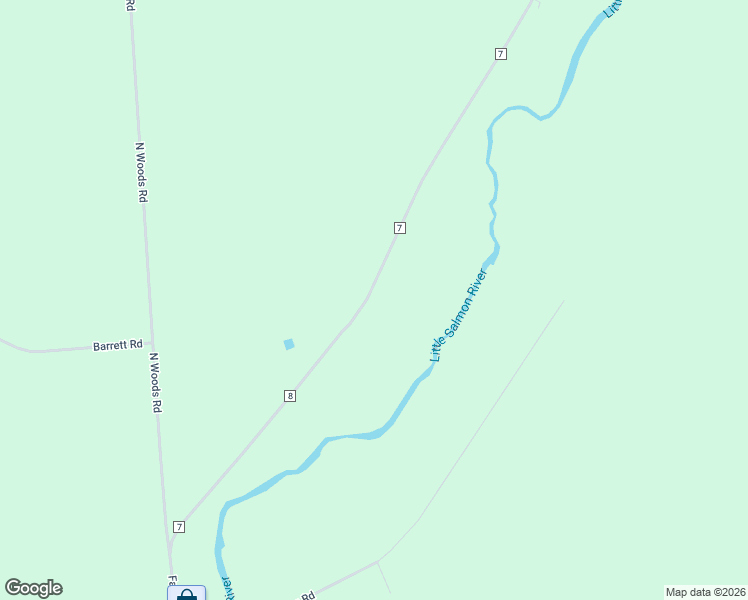 map of restaurants, bars, coffee shops, grocery stores, and more near 276 County Route 8 in Brushton