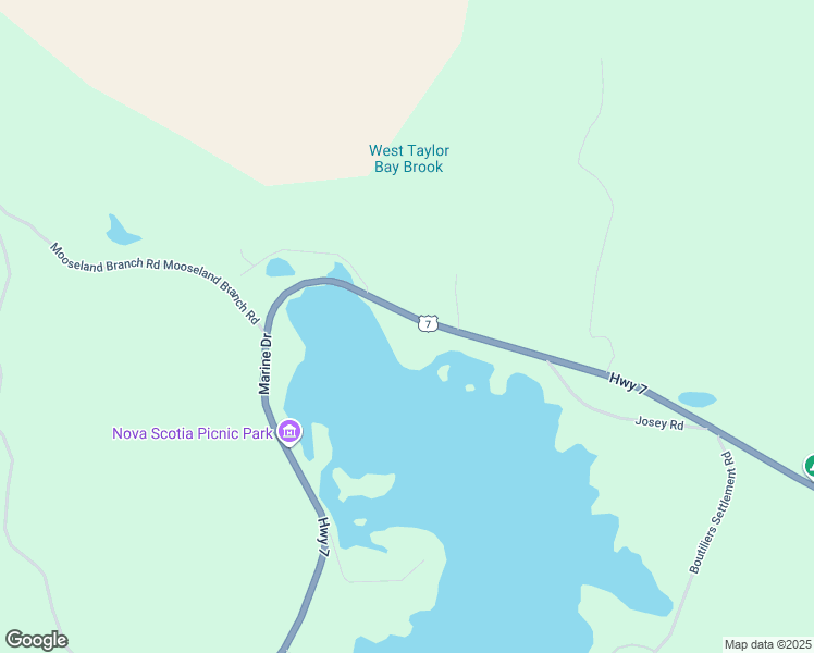 map of restaurants, bars, coffee shops, grocery stores, and more near 19508 Nova Scotia Trunk 7 in Tangier