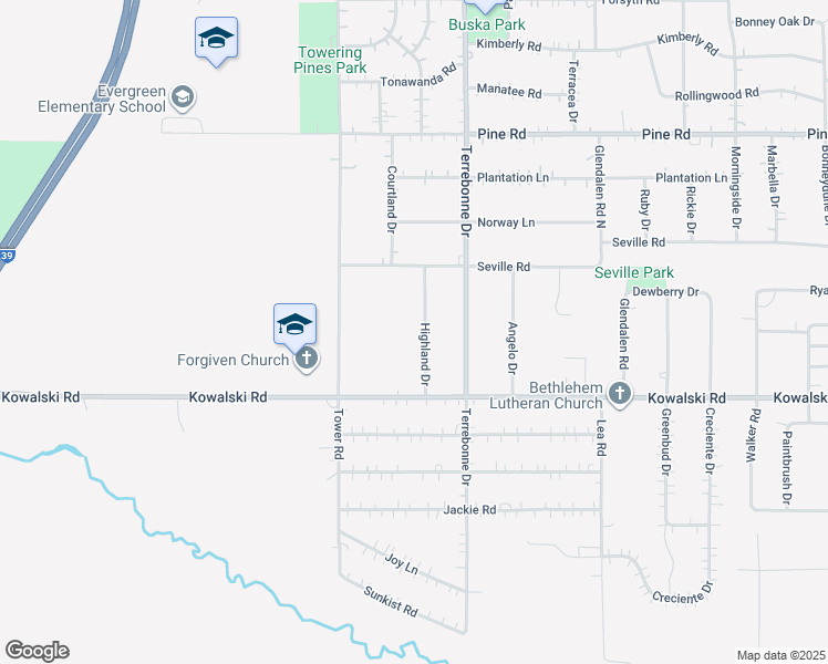 map of restaurants, bars, coffee shops, grocery stores, and more near 2131 Highland Dr in Mosinee