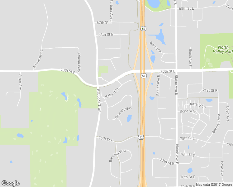 map of restaurants, bars, coffee shops, grocery stores, and more near 7144 Ballard Trail in Inver Grove Heights