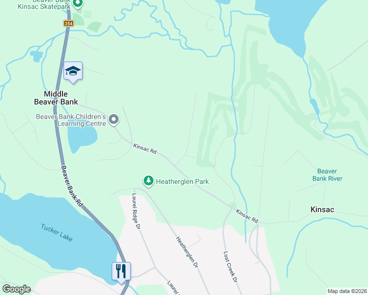 map of restaurants, bars, coffee shops, grocery stores, and more near 30 Jamie Drive in Beaver Bank