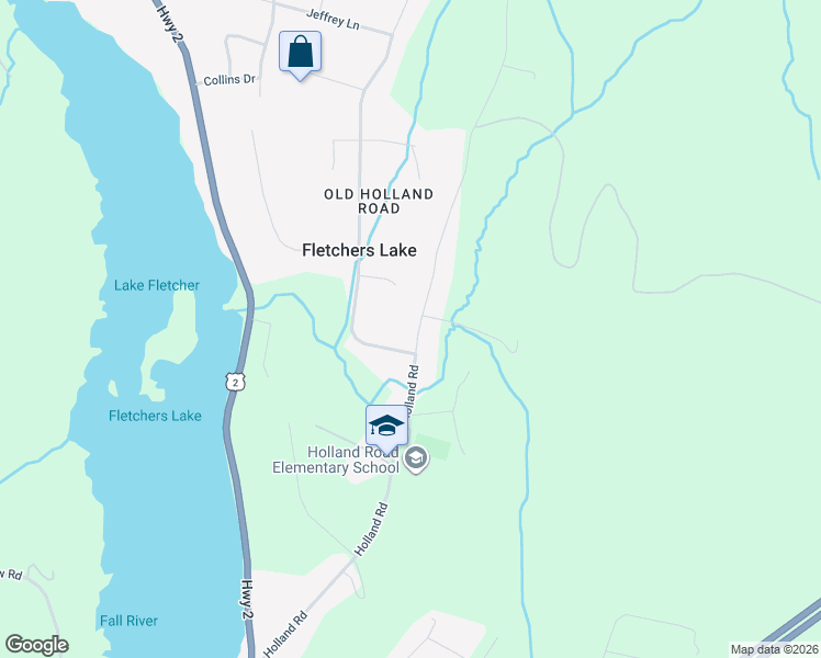 map of restaurants, bars, coffee shops, grocery stores, and more near 258 Holland Road in Fletchers Lake