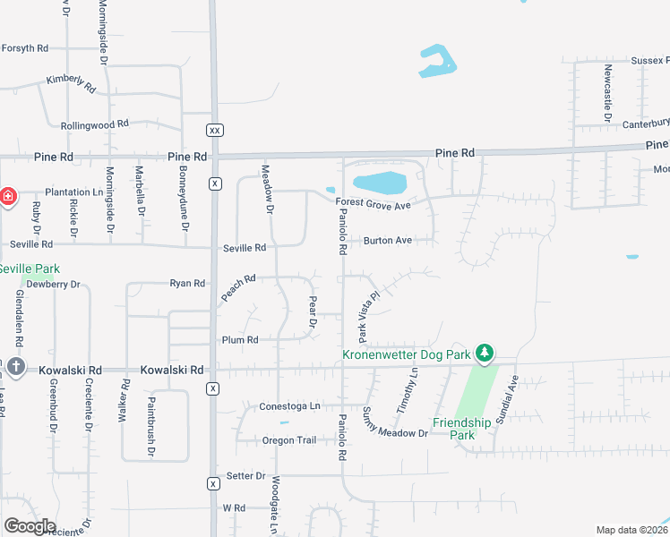 map of restaurants, bars, coffee shops, grocery stores, and more near 2209 Pond View Place in Mosinee