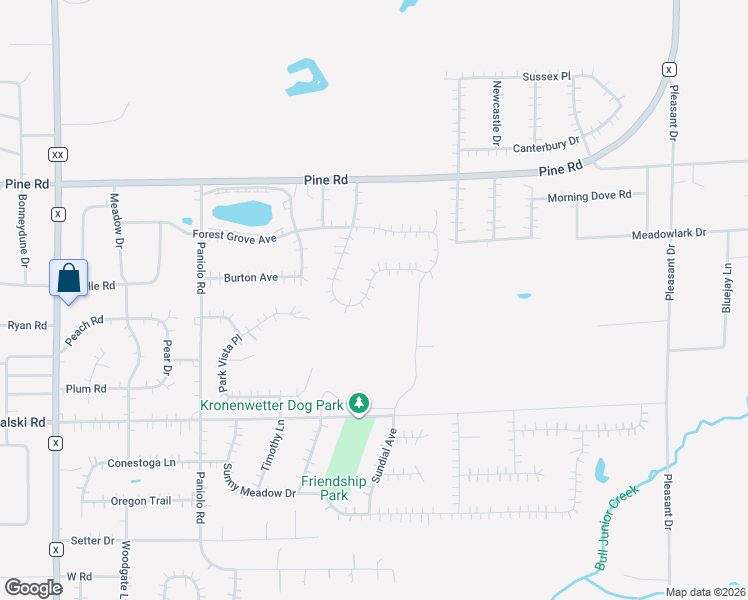 map of restaurants, bars, coffee shops, grocery stores, and more near 2214 Summerset Court in Kronenwetter