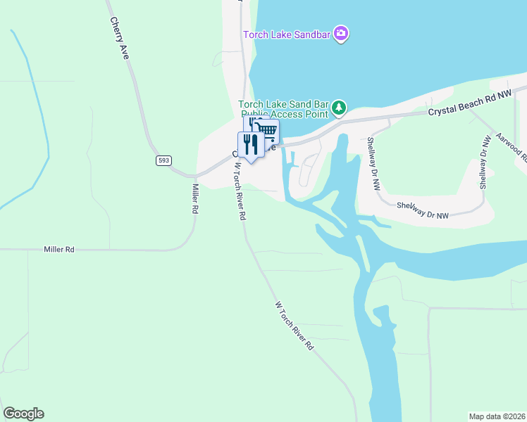 map of restaurants, bars, coffee shops, grocery stores, and more near 12831 West Torch River Road in Rapid City