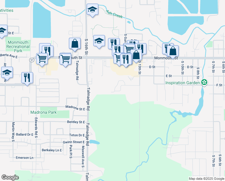map of restaurants, bars, coffee shops, grocery stores, and more near 1456 Falcon Loop in Independence