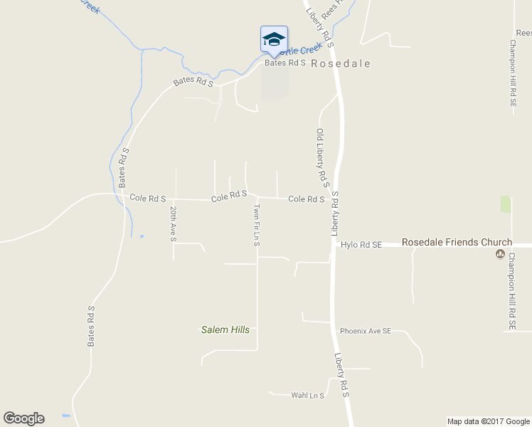 map of restaurants, bars, coffee shops, grocery stores, and more near 7402 Twin Fir Lane South in Salem