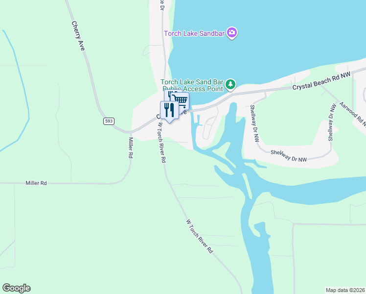 map of restaurants, bars, coffee shops, grocery stores, and more near 12831 West Torch River Road in Rapid City