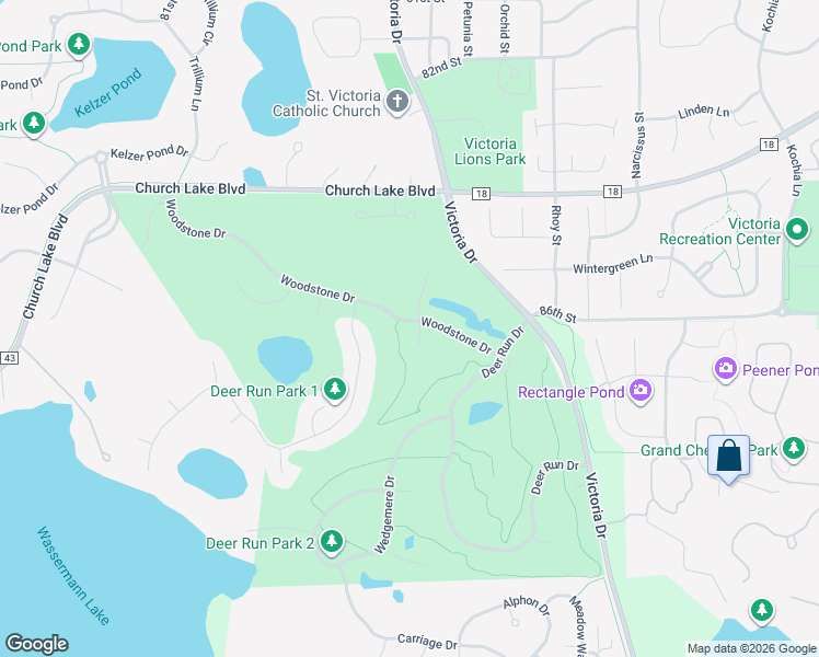 map of restaurants, bars, coffee shops, grocery stores, and more near 8610 South Fairway Point in Victoria