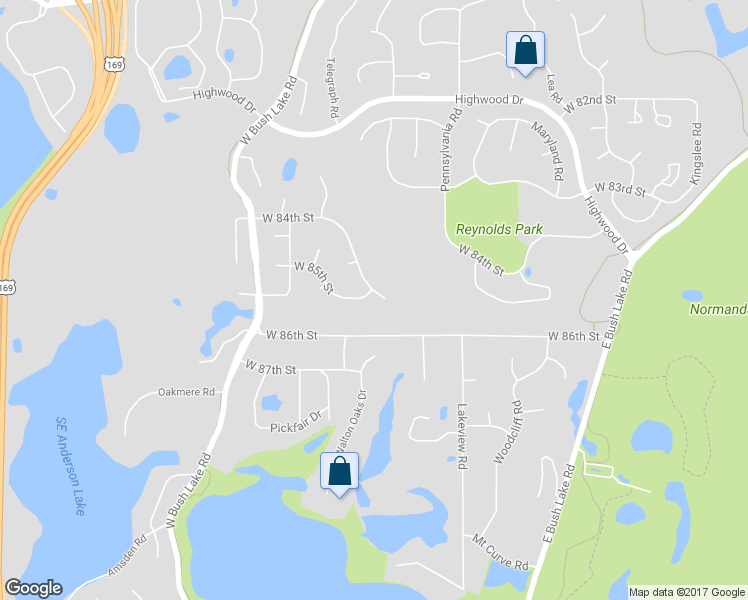 map of restaurants, bars, coffee shops, grocery stores, and more near 7525 West 84th Street in Minneapolis