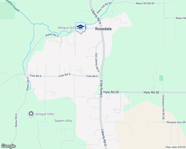 map of restaurants, bars, coffee shops, grocery stores, and more near 1154 Cole Road South in Salem