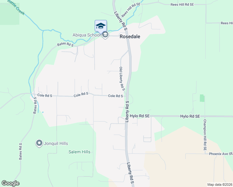 map of restaurants, bars, coffee shops, grocery stores, and more near 1154 Cole Road South in Salem