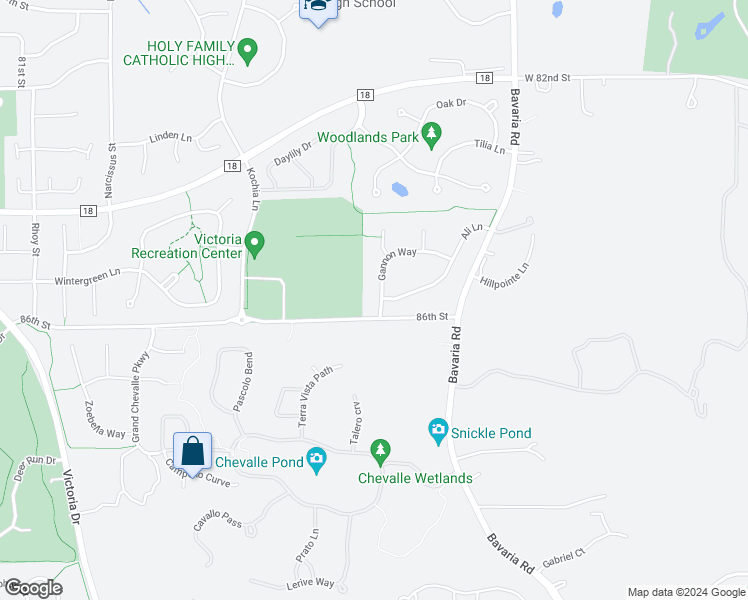 map of restaurants, bars, coffee shops, grocery stores, and more near 842 Gannon Way in Victoria
