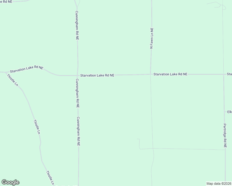 map of restaurants, bars, coffee shops, grocery stores, and more near 7248-7494 Starvation Lake Road Northeast in Mancelona