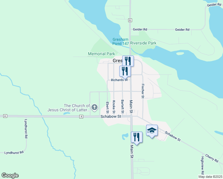 map of restaurants, bars, coffee shops, grocery stores, and more near 1001 Knoke Street in Gresham