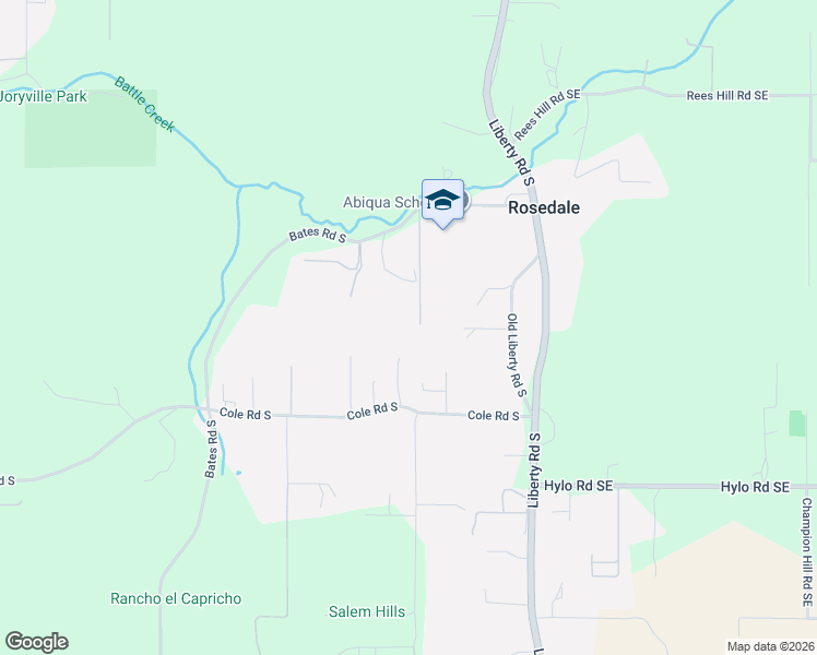 map of restaurants, bars, coffee shops, grocery stores, and more near 7292 Kalisa Lane Southeast in Salem