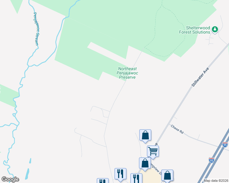map of restaurants, bars, coffee shops, grocery stores, and more near 281 Kittredge Road in Bangor
