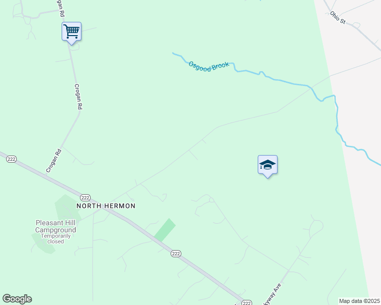 map of restaurants, bars, coffee shops, grocery stores, and more near Grouse Lane in Hermon