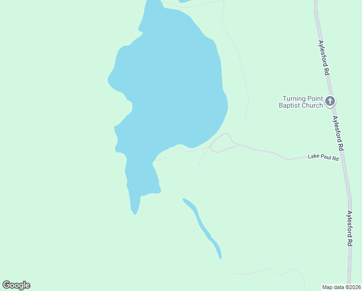 map of restaurants, bars, coffee shops, grocery stores, and more near Lake Paul Road in Aylesford
