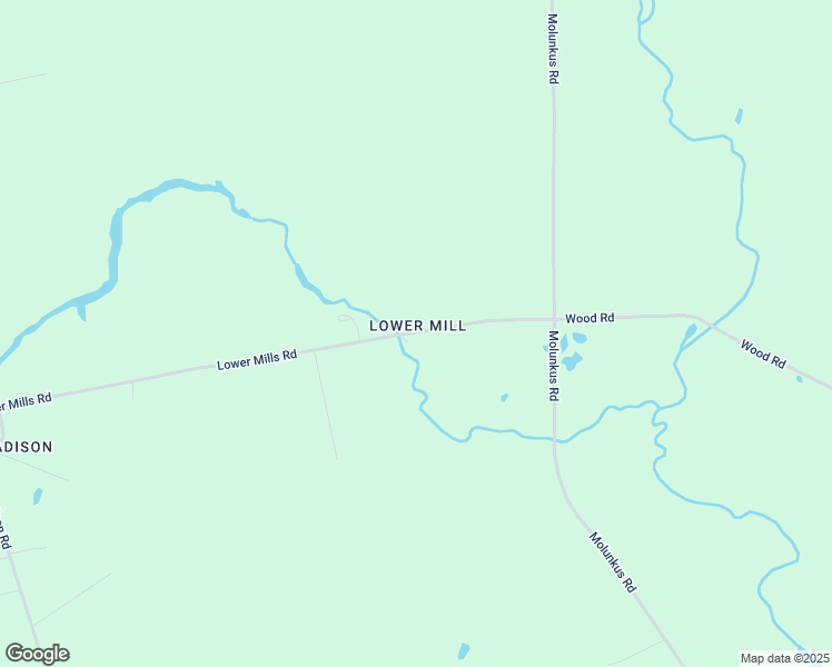 map of restaurants, bars, coffee shops, grocery stores, and more near 181 Lower Mills Road in Madison