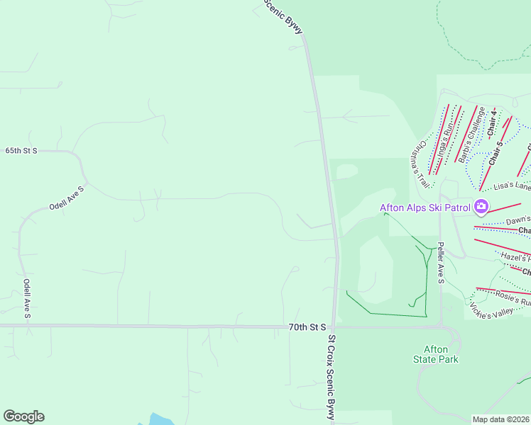 map of restaurants, bars, coffee shops, grocery stores, and more near 6630 Saint Croix Trail South in Hastings