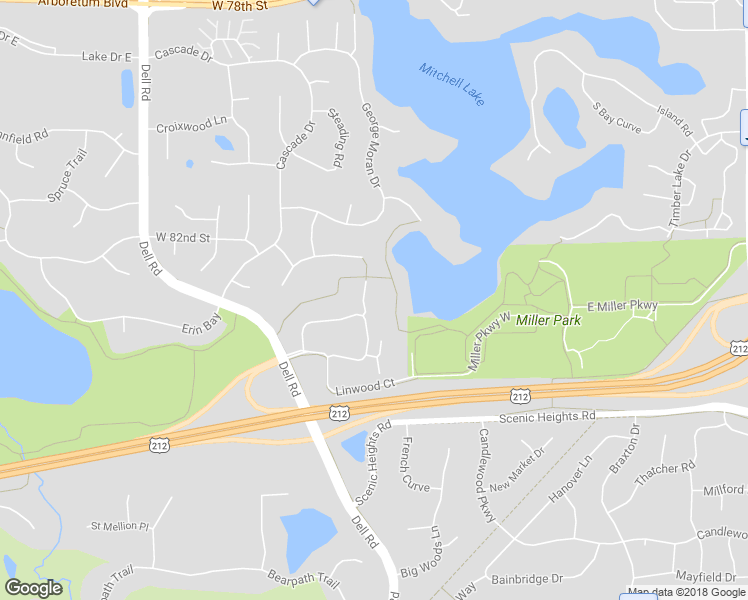 map of restaurants, bars, coffee shops, grocery stores, and more near 8313 Kimball Drive in Eden Prairie