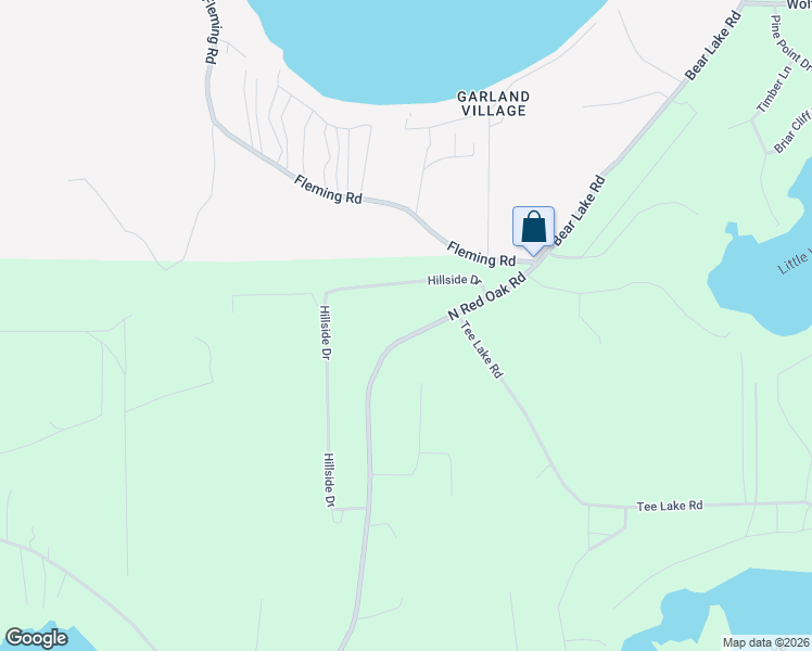 map of restaurants, bars, coffee shops, grocery stores, and more near 5798 North Red Oak Road in Lewiston