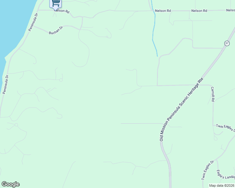map of restaurants, bars, coffee shops, grocery stores, and more near 1994 Carroll Road in Traverse City