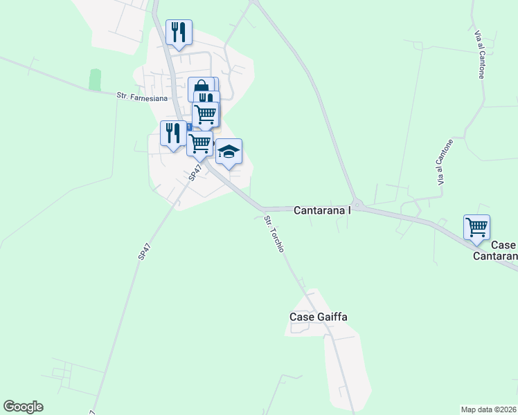 map of restaurants, bars, coffee shops, grocery stores, and more near in Fontevivo