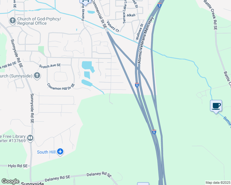map of restaurants, bars, coffee shops, grocery stores, and more near 2133 Navaho Court Southeast in Salem