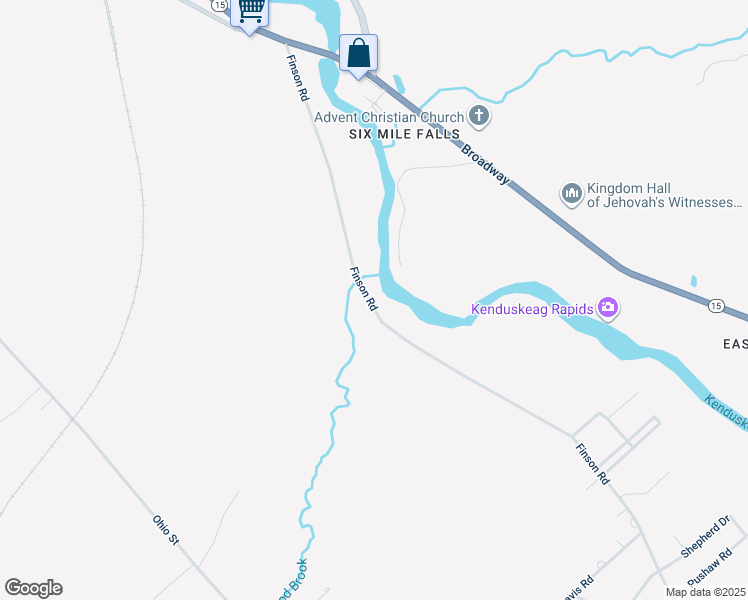 map of restaurants, bars, coffee shops, grocery stores, and more near 210-252 Finson Road in Bangor