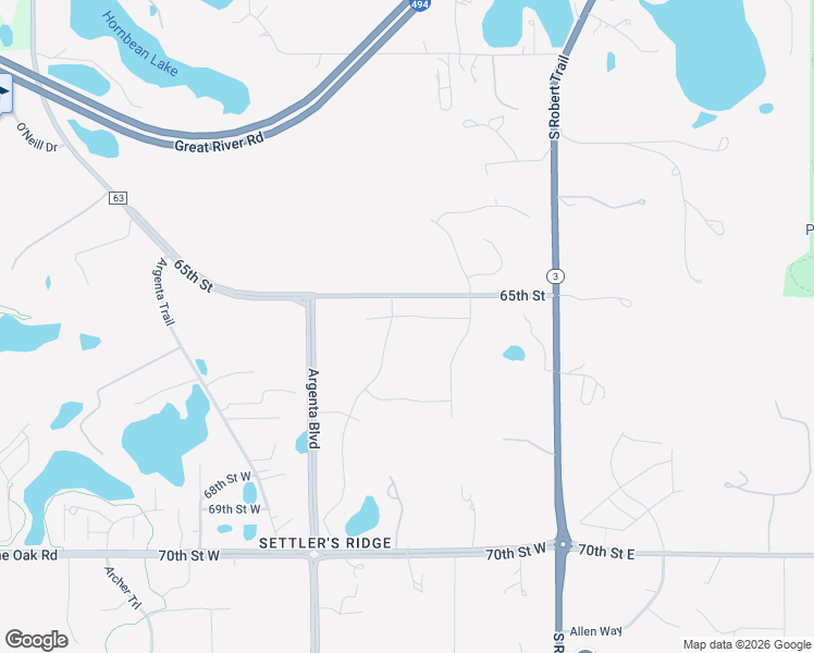 map of restaurants, bars, coffee shops, grocery stores, and more near 6513 Arctic Way in Inver Grove Heights
