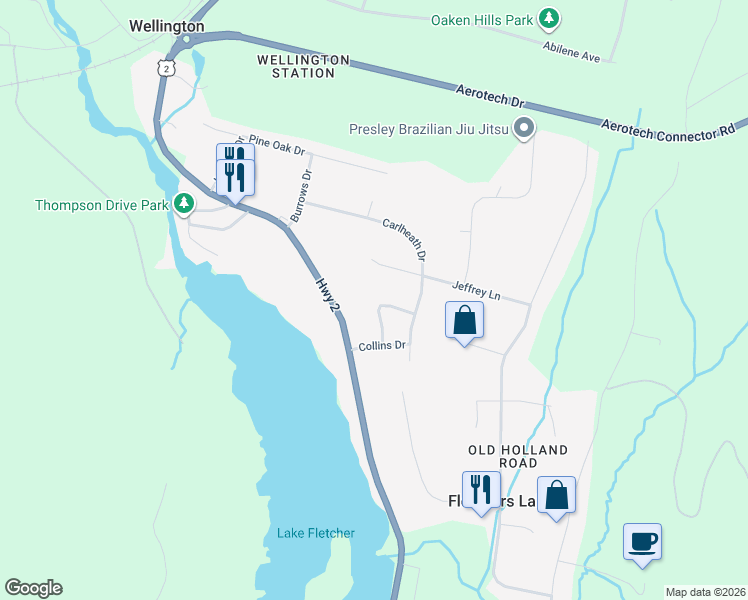 map of restaurants, bars, coffee shops, grocery stores, and more near 26 Anthony Avenue in Wellington