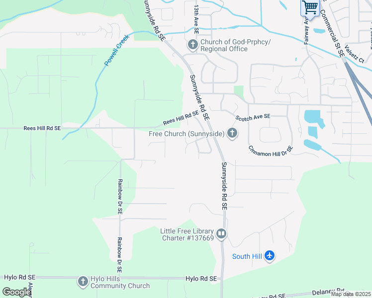 map of restaurants, bars, coffee shops, grocery stores, and more near 6932 Osprey Court Southeast in Salem