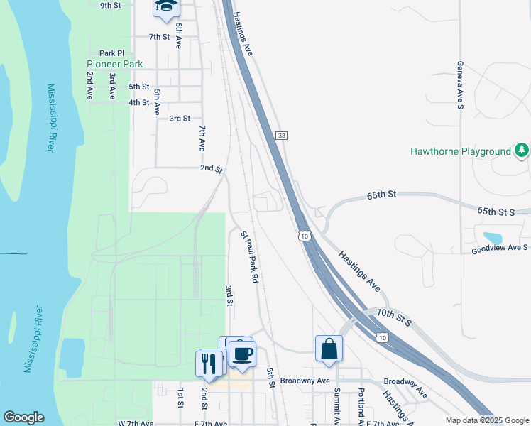 map of restaurants, bars, coffee shops, grocery stores, and more near 908 1st Street in Newport