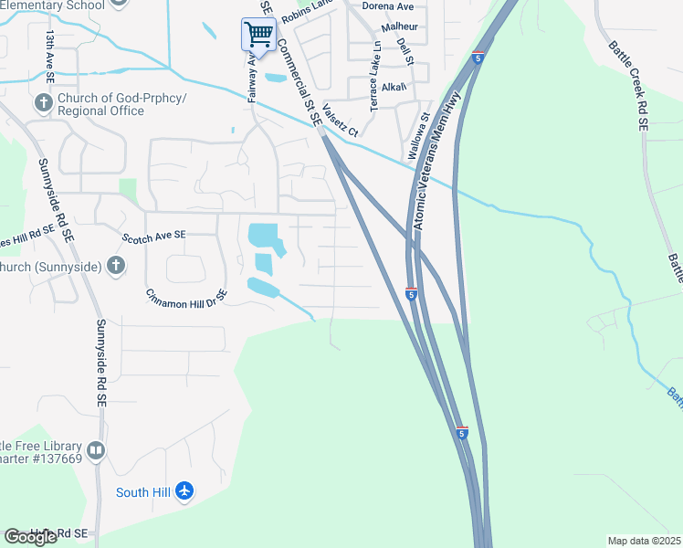 map of restaurants, bars, coffee shops, grocery stores, and more near 2130-2140 Nocturne Court Southeast in Salem