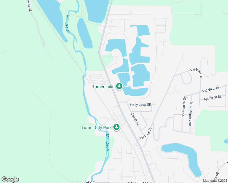 map of restaurants, bars, coffee shops, grocery stores, and more near 6686-7186 Turner Road Southeast in Turner